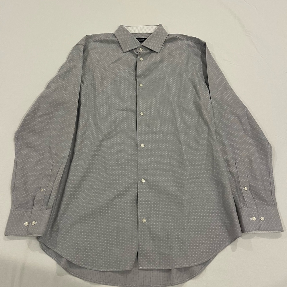 Nordstrom Men's Dress Shirt - Gray Pattern